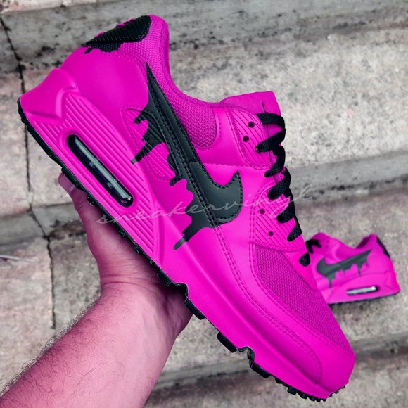 nike air max 90 pink and black